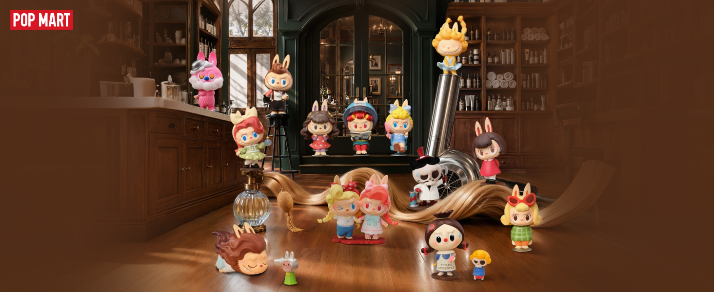 POP MART THE Monsters Hair Salon Series Action Figures Blind Box